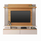 Painel Tv 55 Pol 181cm Bancada Suspensa Aimi Cinamomo/off Whi