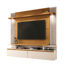 Painel Tv 55 Pol 181cm Bancada Suspensa Aimi Cinamomo/off Whi