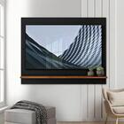 Painel Tv 55 Polegadas Preto Madeira Vênus Tebarrot