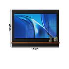 Painel Tv 55 Polegadas Preto Madeira Vênus Tebarrot