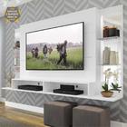 Painel Tv 60" C/ Suporte, Espelho E Prateleiras Nairóbi Multi