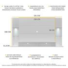 Painel Tv 60" Com 2 Leds Vegas Multimóveis V3394