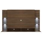 Painel Tv 60" Com 4 Leds E Prateleiras De Vidro Vegas Multimó