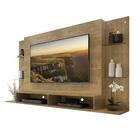 Painel Tv 60" Com Nichos E Prateleiras Vidro Nairóbi Multimóv