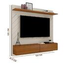 Painel Tv 60 Polegadas Carvalho Off White Meline Luapa