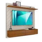 Painel Tv 60 Polegadas Carvalho Off White Meline Luapa