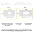 Painel Tv 65" 2 Em 1 Malta Multimóveis Branco