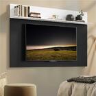 Painel Tv 65" C/ Prateleira Amsterdã Plus Multimóveis Preto/b