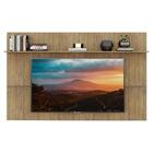 Painel Tv 65" C/ Prateleira Amsterdã Plus Multimóveis Rustic