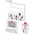 Painel Tv 65" C/ Rack Suspenso E Espelho Flórida Multimóveis