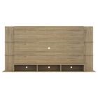 Painel Tv 65" C/ Suporte E Prateleiras De Vidro Nairóbi Plus