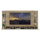 Painel Tv 65" C/ Suporte E Prateleiras De Vidro Nairóbi Plus