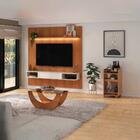 Painel Tv 75 Pol Mesa De Centro E Aparador Bar Bbo3 Arly