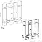 Painel Tv 75 Pol Mesa De Centro E Aparador Bar Bbo3 Arly