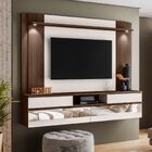 Painel Tv 75 Polegadas Olimpia 200 Cm Espelho Luminária Led M