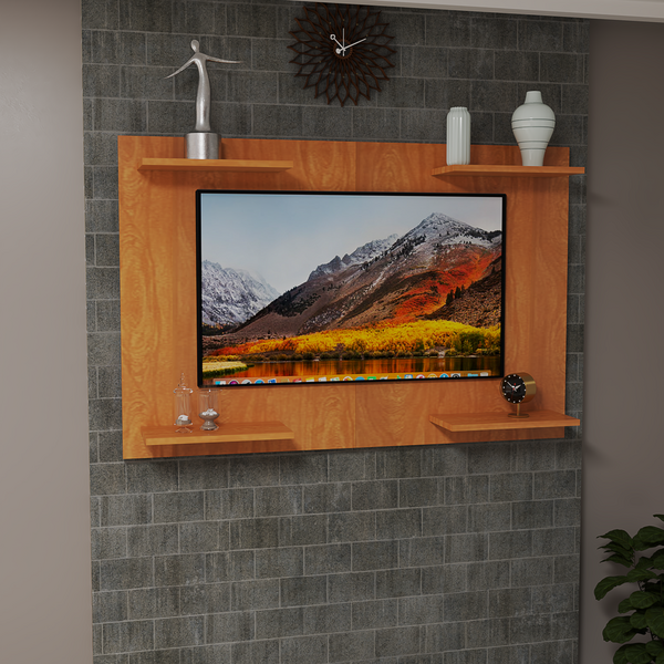 Painel Tv Até 50 Pol Home Amanda Mdf Cor Cerejeira Moderno