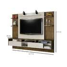 Painel Tv Até 60'' 2 Gavetas Status Ipê/off White