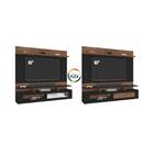 Painel Tv Até 65" C/ Porta Flex De Vidro Multimóveis Cr45207