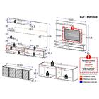 Painel Tv Até 65 Polegadas Com Aparador Multimóveis Mp1088