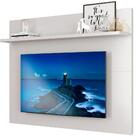 Painel Tv Quarto 43 Polegadas Branco Acetinado Topázio Patrim