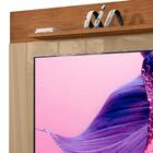 Painel Tv Sala 60 Polegadas Com Prateleira 158cm Champagne Ce