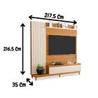 Painel Tv Sala Quarto 65 Polegadas Ripado Jakarta Mdf