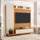 Painel Tv Sala Quarto 65 Polegadas Ripado Jakarta Mdf