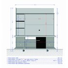 Painel Tv Taurus Com Rack Bancada Cor Madeira/madeira 3d