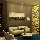 Painel Vazado Divisória Mdf Amazônia Crú - 1 20x2 60m