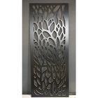 Painel Vazado Divisória Mdf Amazônia Preto - 1 80x2 70m