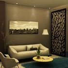 Painel Vazado Divisória Mdf Amazônia Preto - 1 80x2 70m