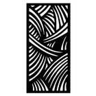 Painel Vazado Divisória Mdf Madagascar Preto - 0 60x2 70m