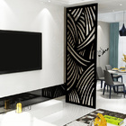 Painel Vazado Divisória Mdf Madagascar Preto - 1 20x2 70m