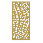 Painel Vazado Divisória Mdf Maia Crú - 0 60x2 60m