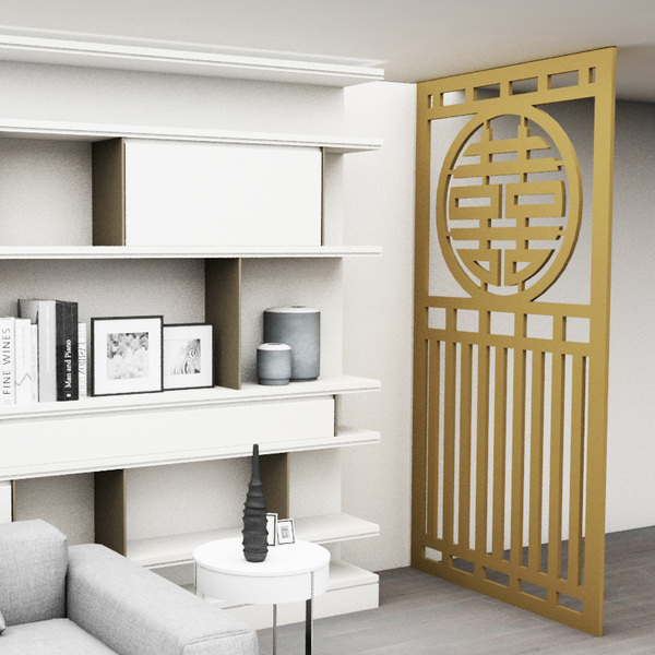 Painel Vazado Divisória Mdf Pequim Crú - 0 60x2 60m