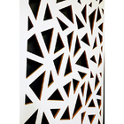 Painel Vazado Divisória Mdf Santorini Branco - 0 60x2 20m