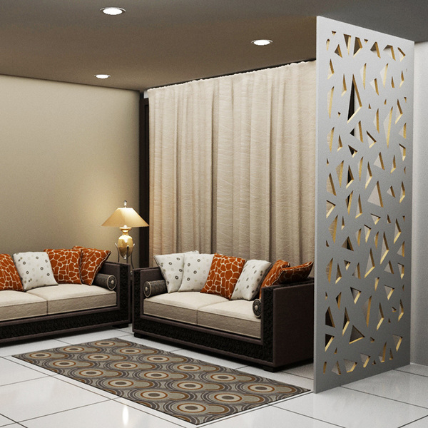 Painel Vazado Divisória Mdf Santorini Branco - 1 80x2 60m