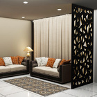 Painel Vazado Divisória Mdf Santorini Preto - 1 20x2 20m