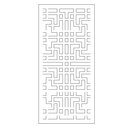 Painel Vazado Divisória Mdf Shangai Branco - 1 80x2 70m