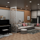 Painel Vazado Divisória Mdf Shangai Branco - 1 80x2 70m