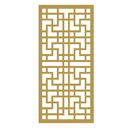 Painel Vazado Divisória Mdf Shangai Crú - 0 60x2 20m