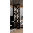 Painel Vazado Divisória Mdf Shangai Preto - 0 60x2 40m