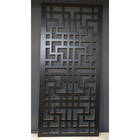 Painel Vazado Divisória Mdf Shangai Preto - 1 20x2 40m