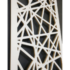 Painel Vazado Divisória Mdf Veneza Branco - 0 90x2 70m