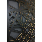 Painel Vazado Divisória Mdf Veneza Preto - 0 60x2 40m