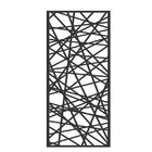 Painel Vazado Divisória Mdf Veneza Preto - 0 60x2 70m