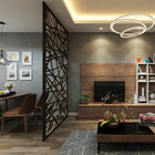 Painel Vazado Divisória Mdf Veneza Preto - 1 80x2 40m