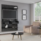 Painel Vega Nero/preto Fosco – Bechara Móveis