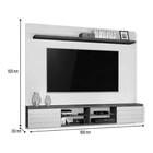 Painel Vegas Com 1 Prateleira E 2 Nichos J E A Moveis