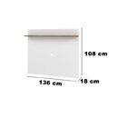 Painel Vênus Branco Com Madeira – Tebarrot Móveis